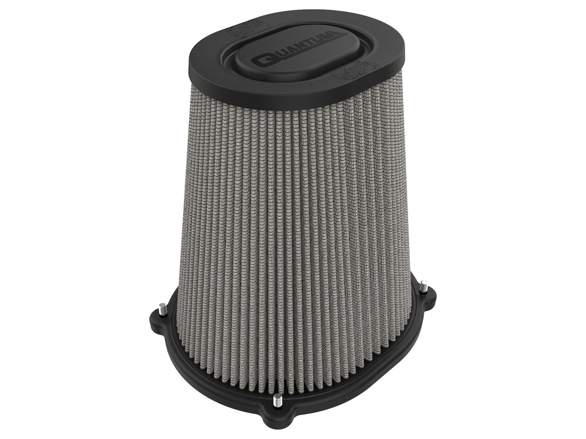 afe QUANTUM Intake Rplcmnt Air Filter (5-1/2x4-1/4)IN F x(8-1/2x7-1/4)IN B x(5-3/4x4-1/2)IN T x9IN H - 21-90105