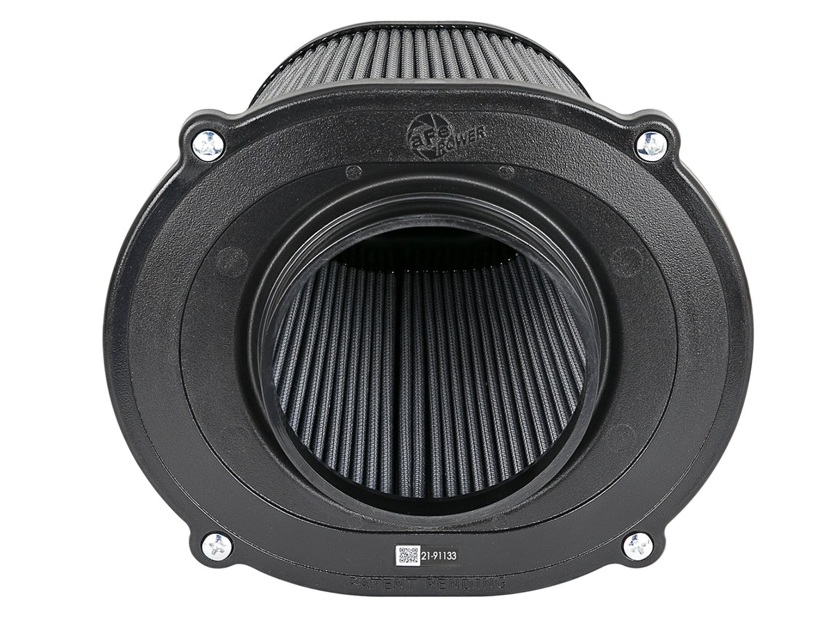 afe QUANTUM Intake Rplcmnt Air Filter (5-1/2x4-1/4)IN F x(8-1/2x7-1/4)IN B x(5-3/4x4-1/2)IN T x9IN H - 21-90105