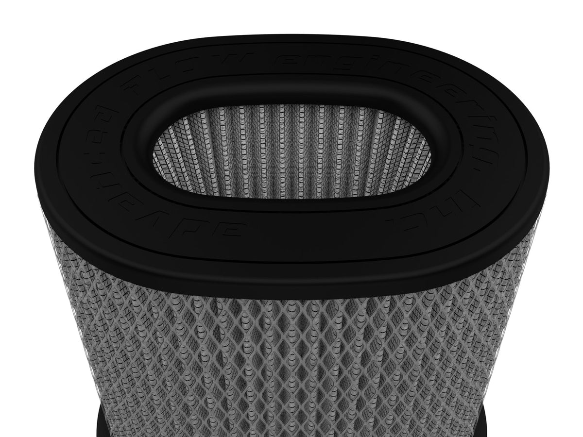 aFe MagnumFLOW HD Air Filters Pro Dry S Oval 7in X 4.75in F 9in X 7in T X 9H - 21-91061