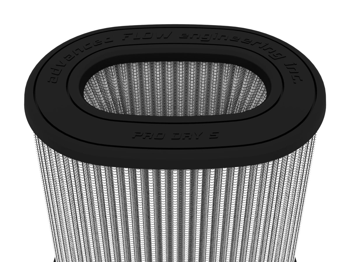 aFe MagnumFLOW Air Filter ProDry S 6.75inX4.75in F x 8.25inX6.25in B (INV) x 7.25X5in T (INV) x 9in - 21-91092
