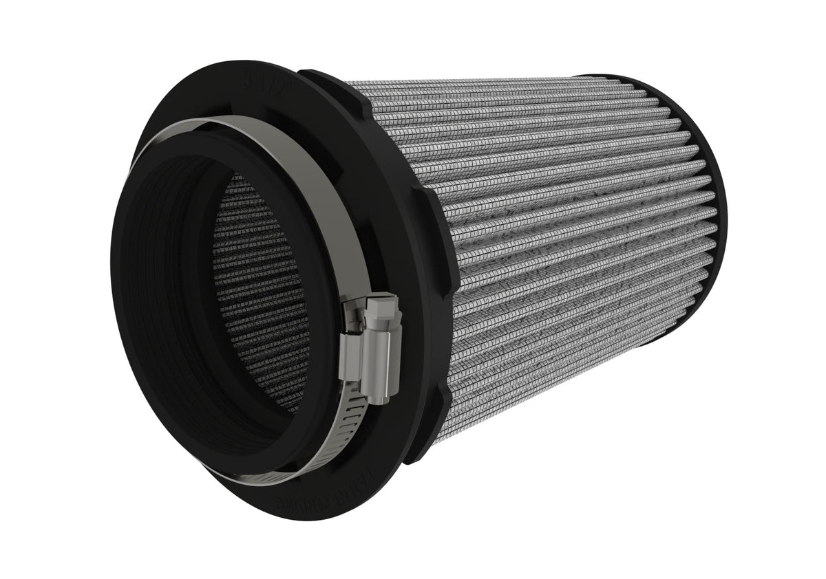 aFe MagnumFLOW Pro DRY S Universal Air Filter 3.5in. F / 5in. B mtm2 / 4.5in. inv T / 7.5in. H - 21-91103