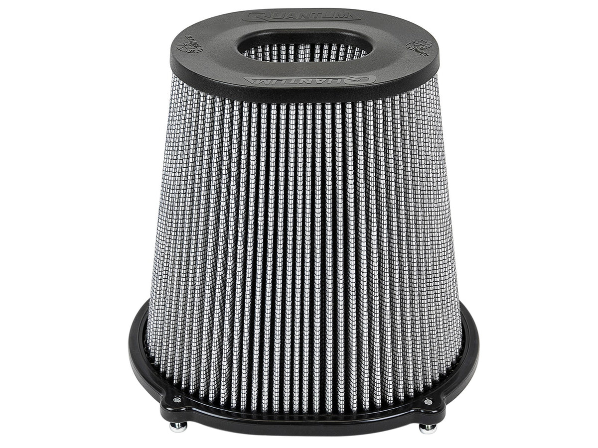 aFe Quantum Pro DRY S Air Filter Inverted Top - 5in Flange x 9in Height - Dry PDS - 21-91129