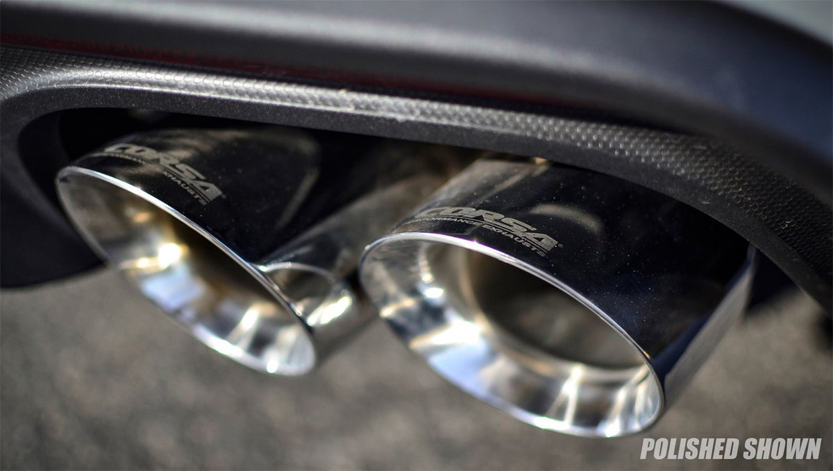 Corsa 2018+ Ford Mustang GT Fastback 5.0L 3in Sport Axle-Back Exhaust w/ 4in Black Tips - 21002BLK
