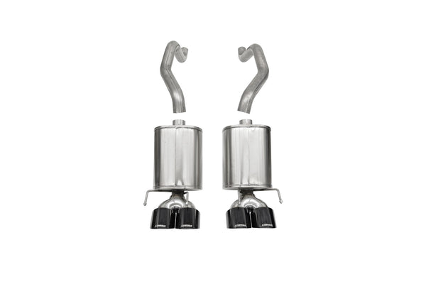 Corsa 2009-2013 Chevrolet Corvette (C6) 6.2L Black Sport Axle-Back Exhaust w/4.5in Tips - 21011BLK