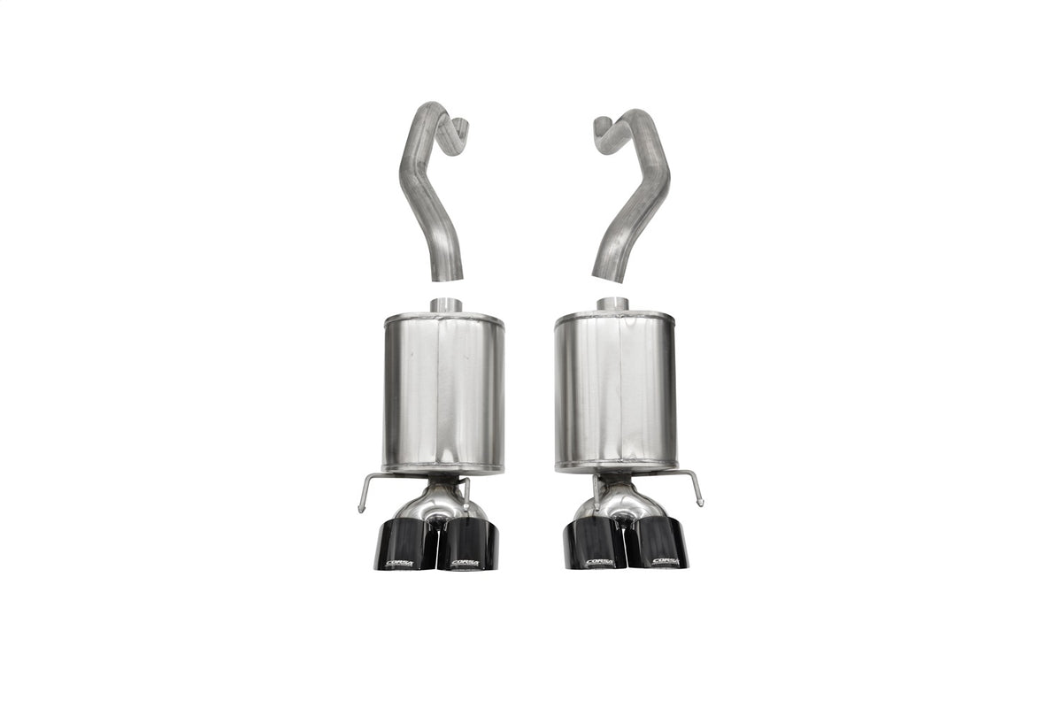 Corsa 09-13 Chevrolet Corvette (C6) 6.2L Black Xtreme Axle-Back Exhaust w/4.5in Tips - 21012BLK
