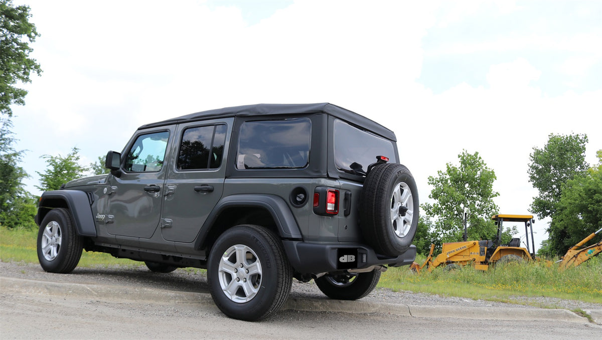 Corsa 2018-2024 Jeep Wrangler JL 2.5in Dual Rear Turn Down Exit Touring Axle-Back Exhaust - 21015