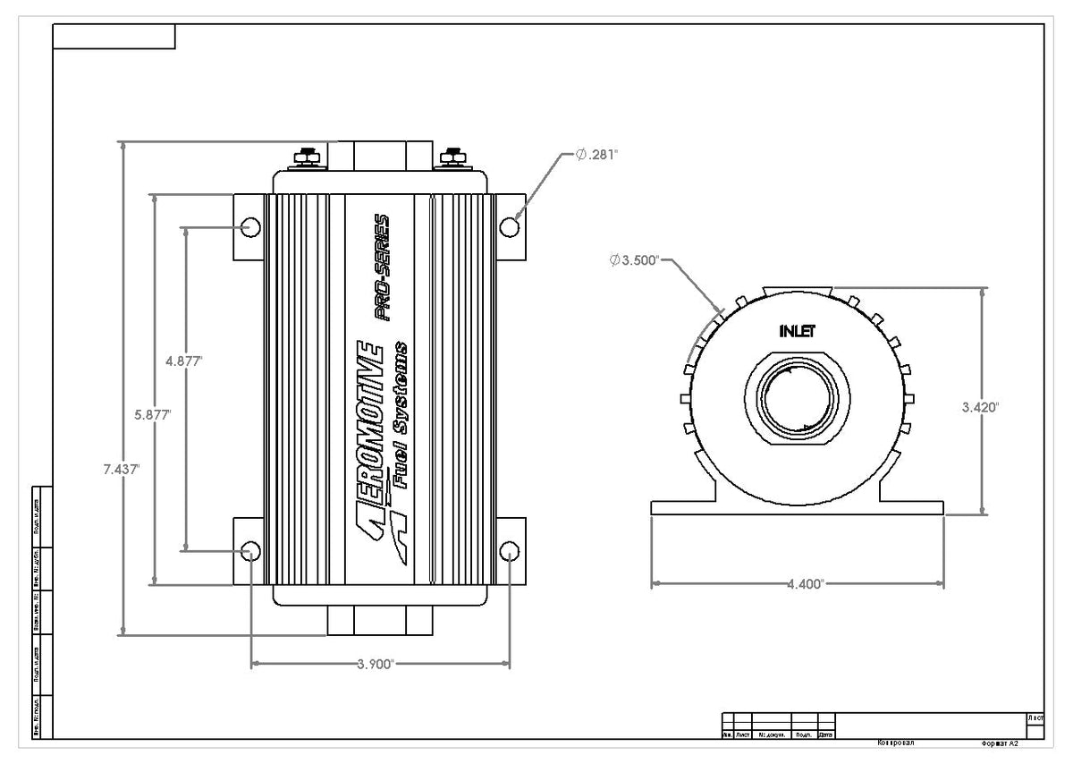 Aeromotive Pro-Series Fuel Pump - EFI or Carbureted Applications - 11102