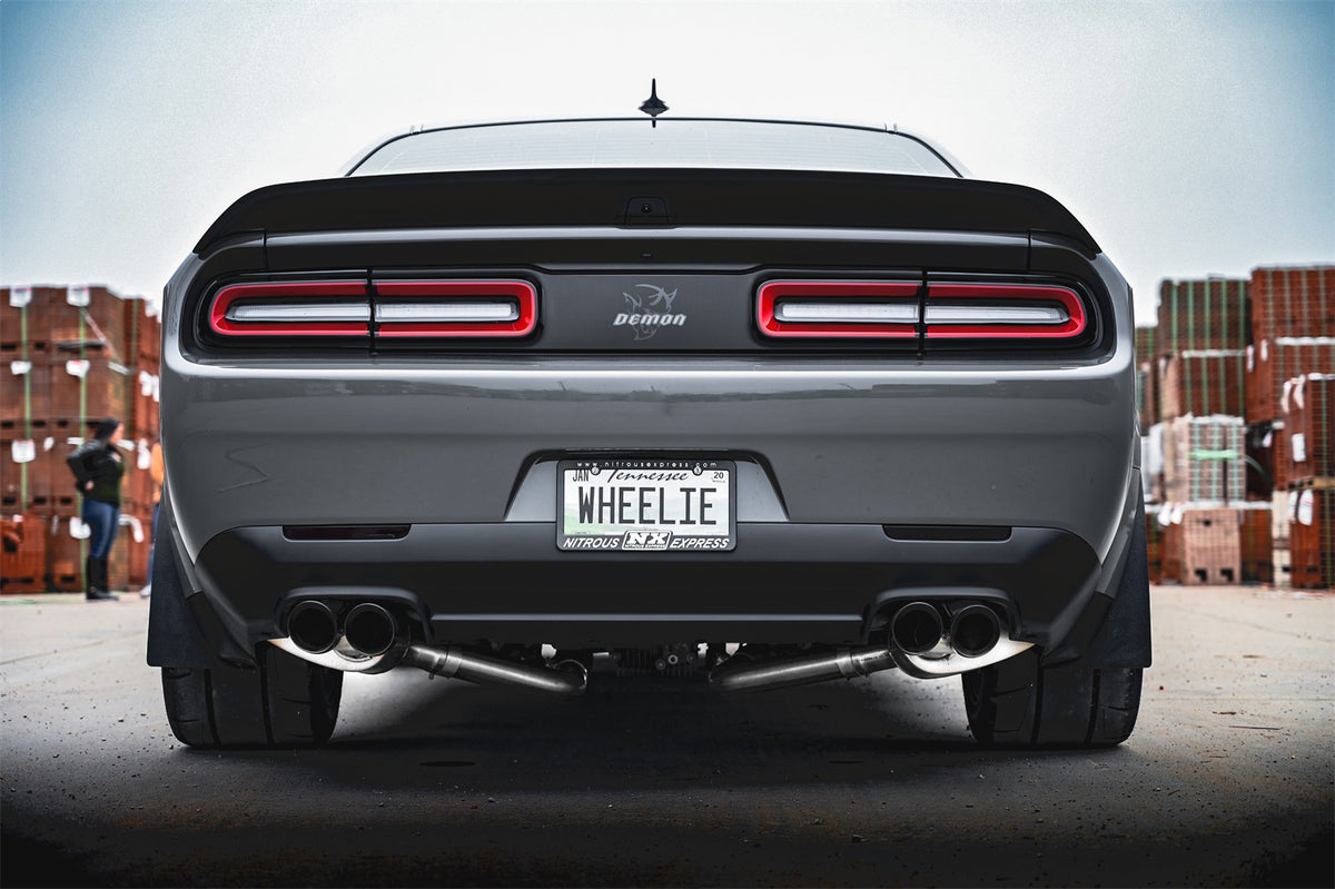 Corsa 19-21 Challenger SRT/Hellcat/Demon/Redeye 2.75in Valved CB DRE w/ Twin 3.5in Pol Blk PVD Tips - 21070BLK