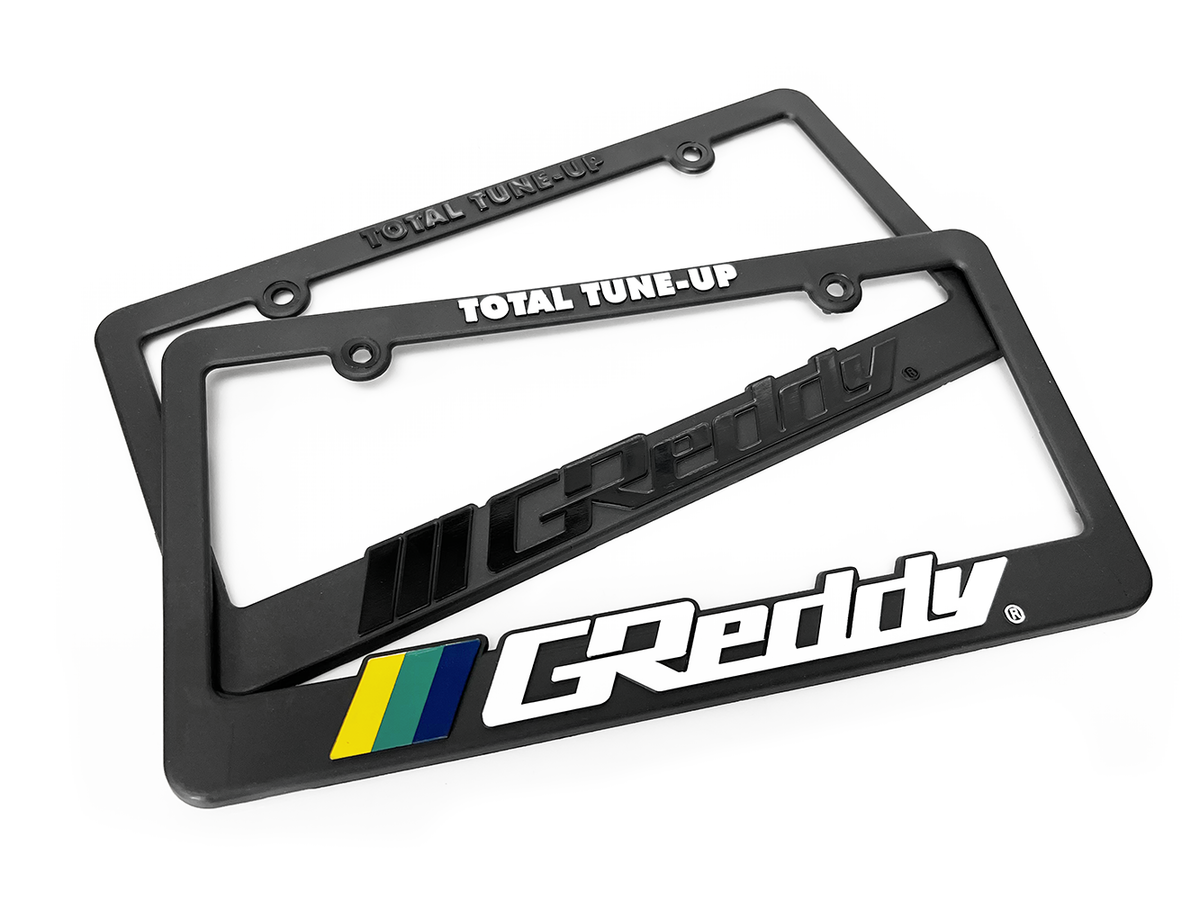 GReddy - GReddy Total Tune Up License Plate Frame - "Black-out" or "Color" - 21112001
