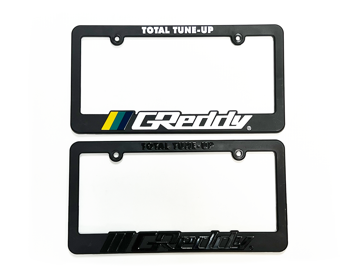 GReddy - GReddy Total Tune Up License Plate Frame - "Black-out" or "Color" - 21112001
