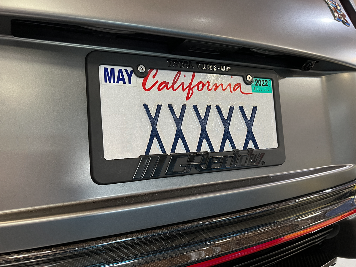 GReddy - GReddy Total Tune Up License Plate Frame - "Black-out" or "Color" - 21112000
