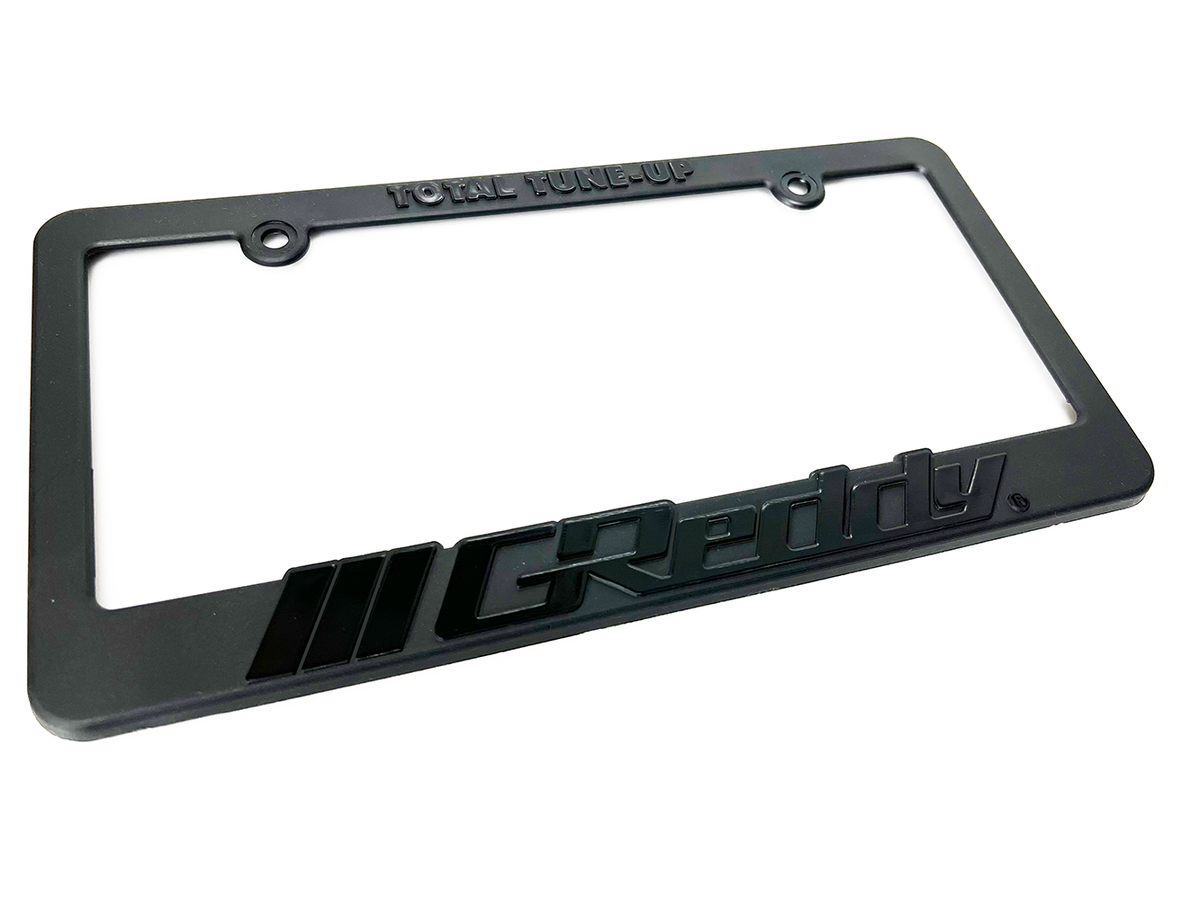GReddy - GReddy Total Tune Up License Plate Frame - "Black-out" or "Color" - 21112001