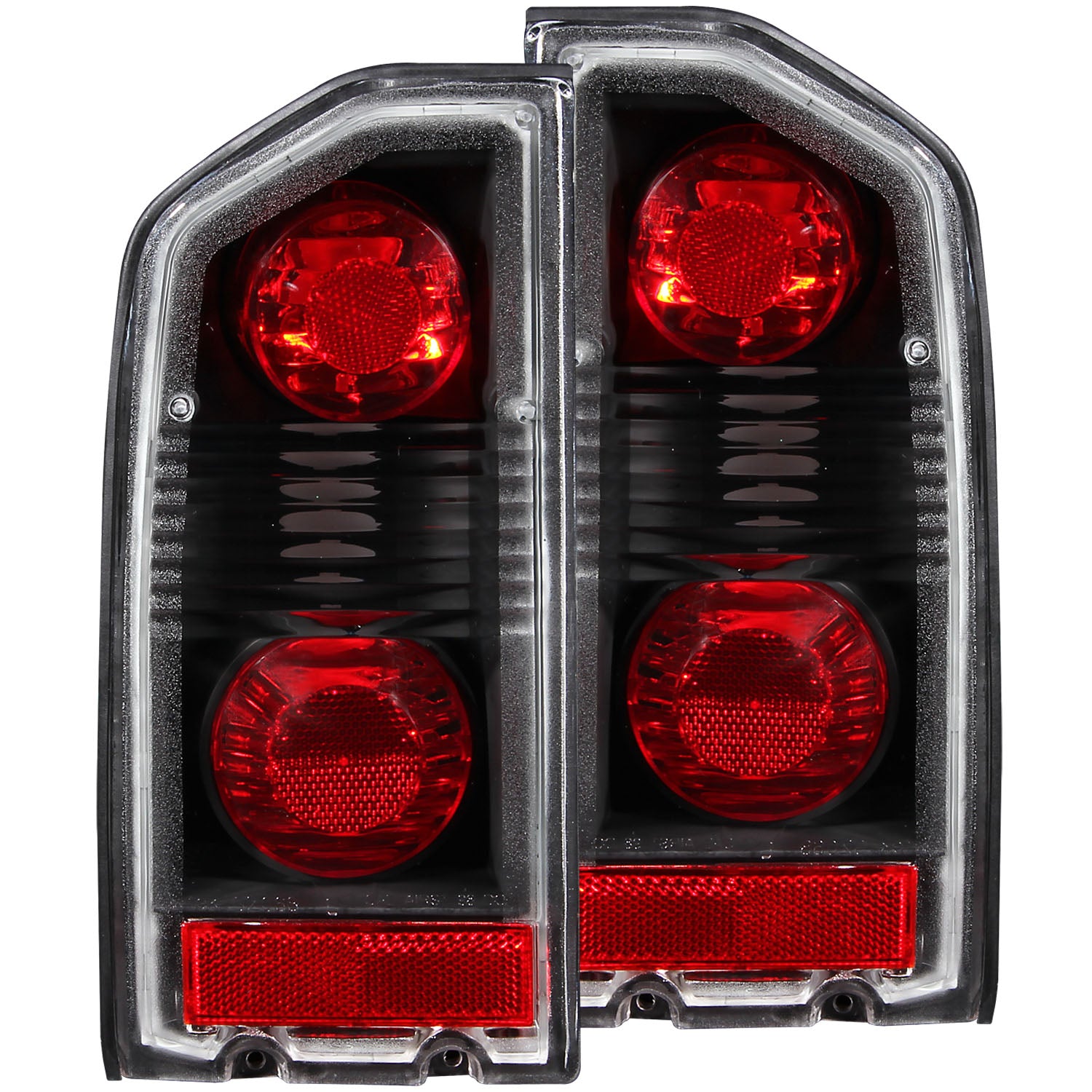 ANZO 1988-1998 Suzuki Vitara Taillights Black - 211134 for 1989-1998 Suzuki Sidekick - front view