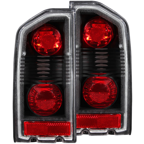 ANZO 1988-1998 Suzuki Vitara Taillights Black - 211134 for 1989-1998 Suzuki Sidekick - front view