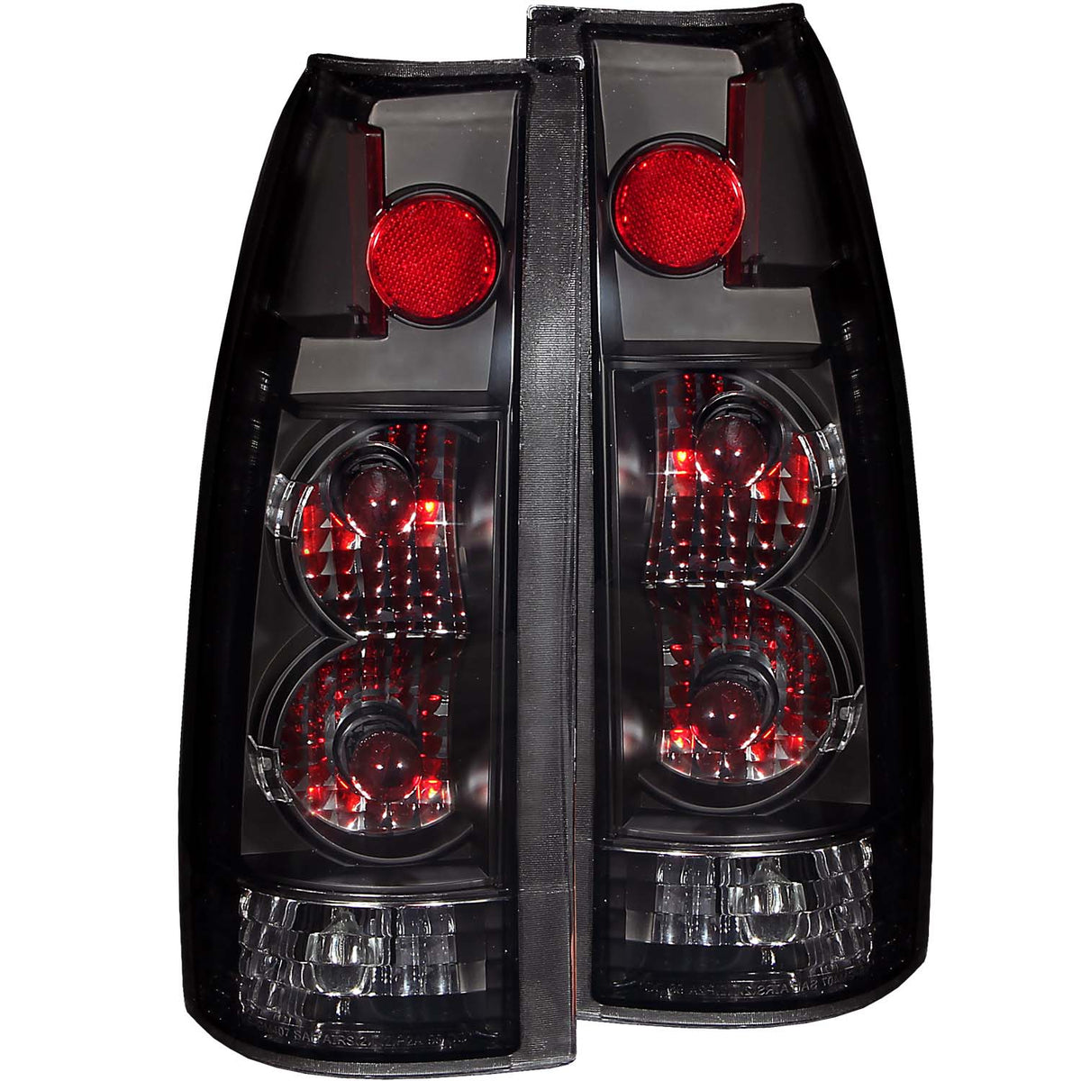 ANZO 1999-2000 Cadillac Escalade Taillights Dark Smoke G2 - 211156 for 1988-2000 Chevrolet C3500 - front view