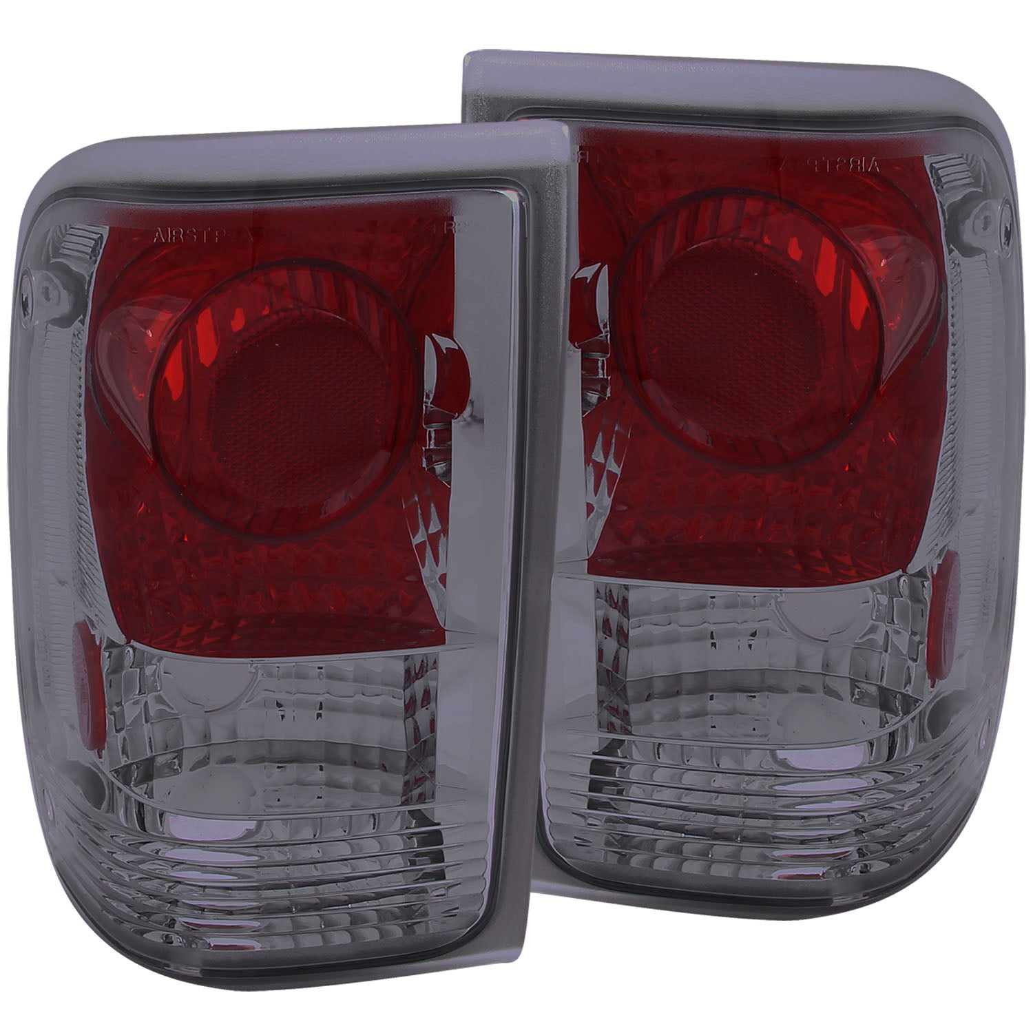 ANZO 1993-1997 Ford Ranger Taillights Smoke - 211177 for 1993-1997 Ford Ranger - front view