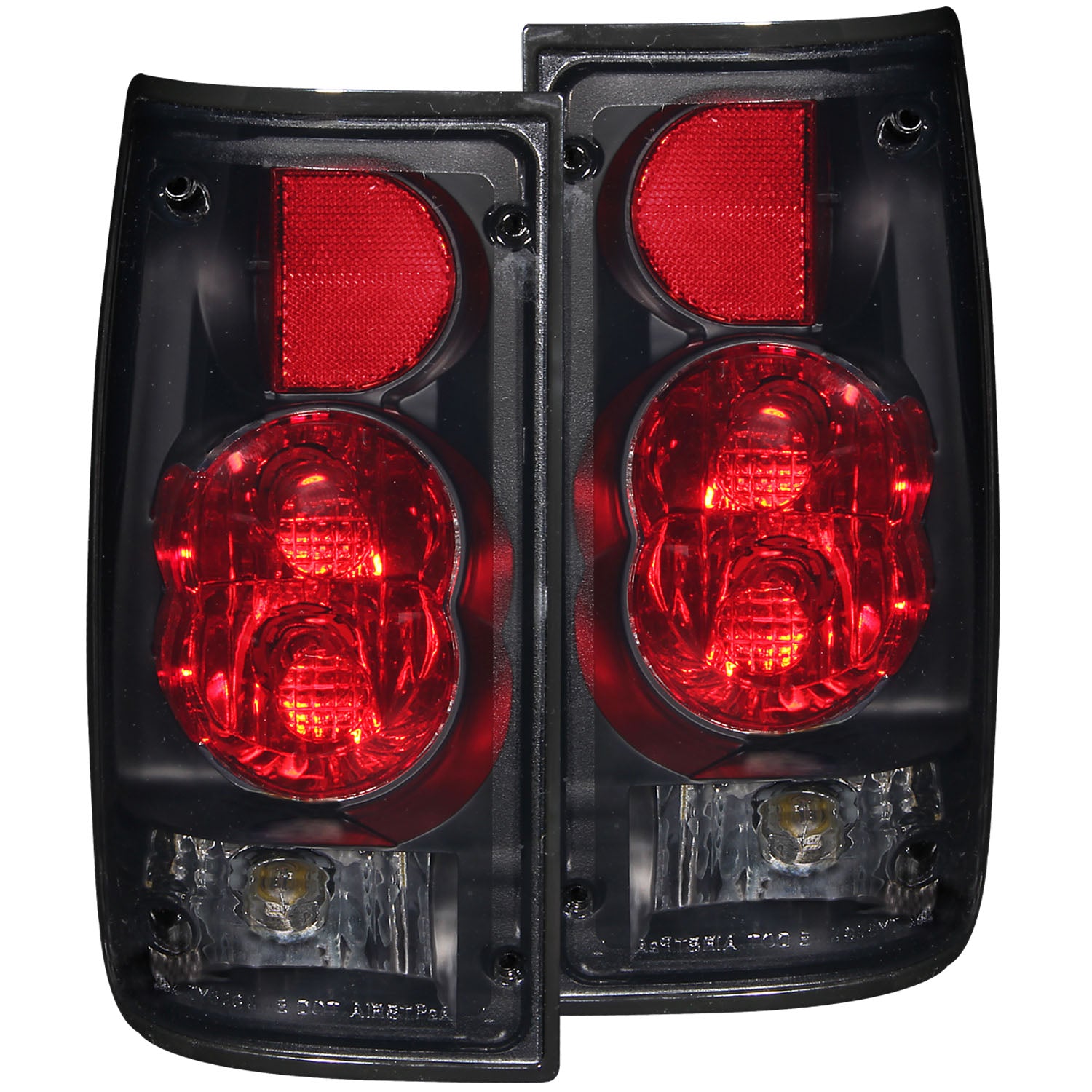 ANZO 1989-1995 Toyota Pickup Taillights Dark Smoke G2 - 211181 for 1989-1995 Toyota Pickup - front view
