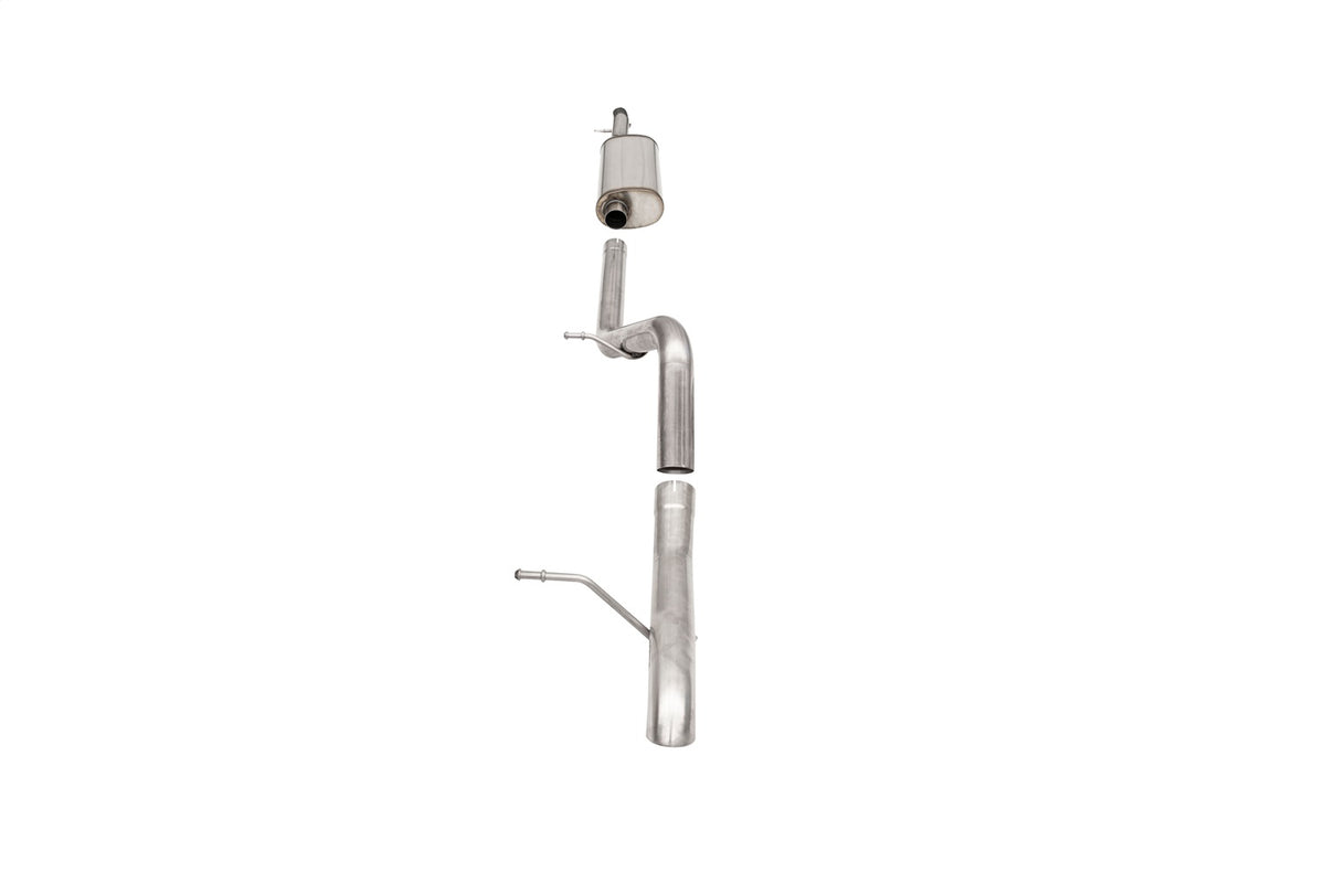 Corsa 2007-2018 Jeep Wrangler JKU 3.6L Sport 2.75in Cat-Back Exhaust w/ Turn Down Tip - 21121
