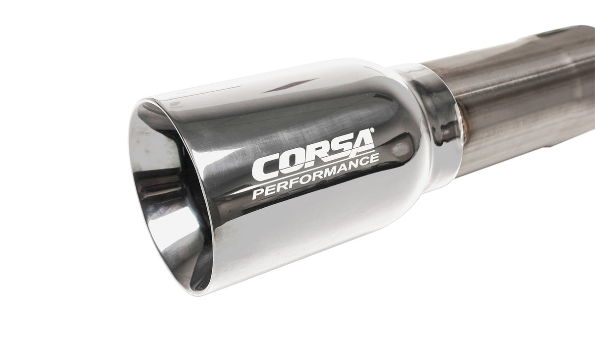 Corsa 2018-2024 Jeep Wrangler JLU 3.6L 2.75in Sport Cat-Back Exhaust w/ American Flag Tips - 21124USA
