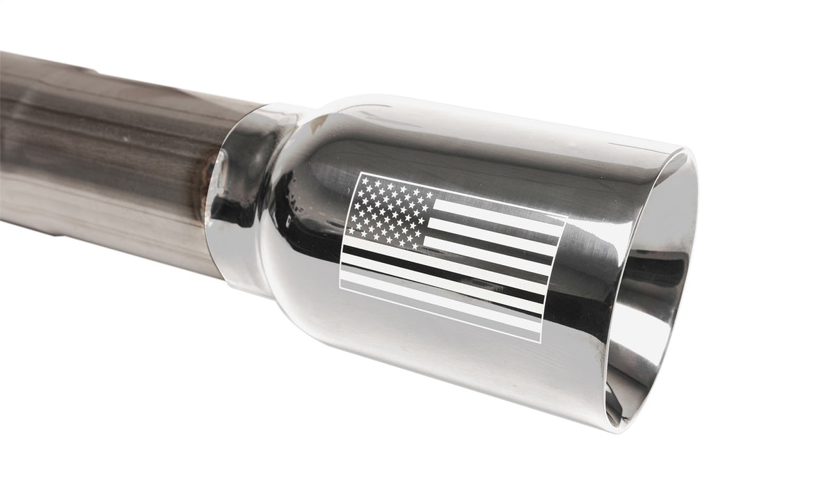 Corsa 2018-2024 Jeep Wrangler JLU 3.6L 2.75in Sport Cat-Back Exhaust w/ American Flag Tips - 21124USA