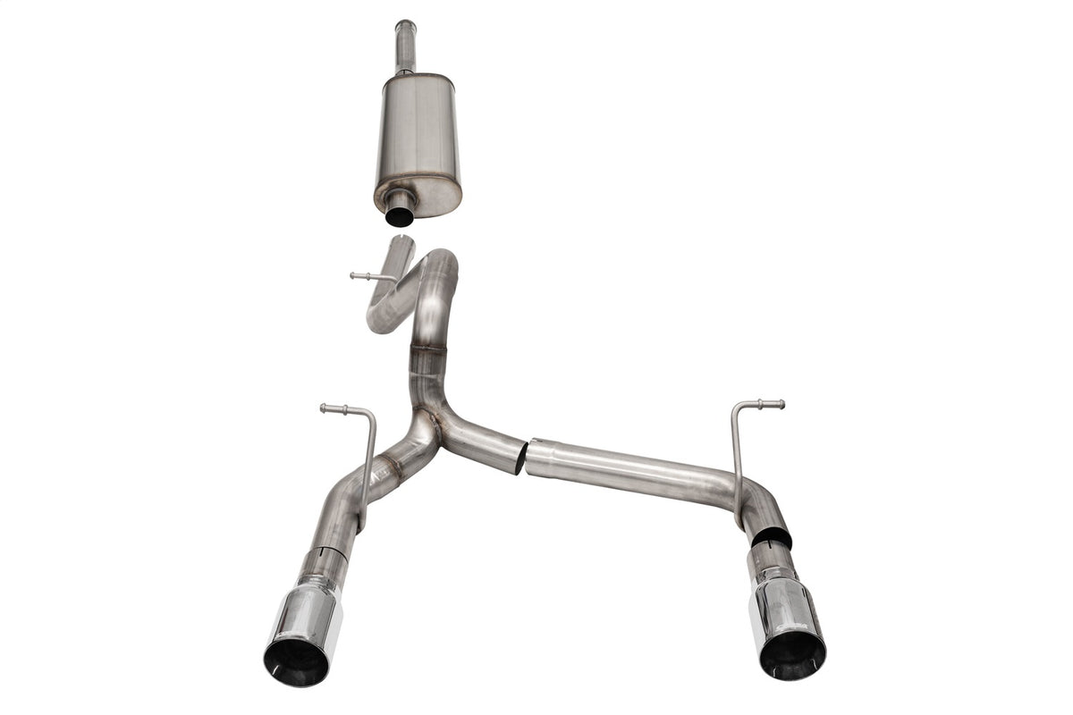 Corsa 2018-2024 Jeep Wrangler JLU 3.6L 2.75in Sport Cat-Back Exhaust w/ 4in Tips - 21124