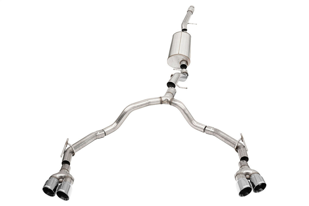 Corsa 21-22 Suburban/GMC Yukon XL 6.2L 4WD Dual Rear 3/2.75in Sport Cat-Back DW 4in Pol Tips - 21130