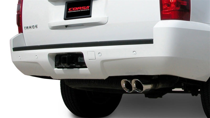 Corsa 2007-2008 Chevrolet Tahoe 5.3L V8 Polished Sport Cat-Back Exhaust - 14207