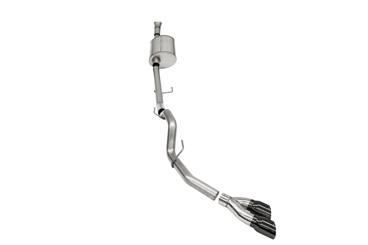 Corsa 2021-2022 Ford F-150 SuperCab/6.5in Bed 5.0L V8 Sport Cat-Back Single Side Exit-Black PVD - 21157BLK