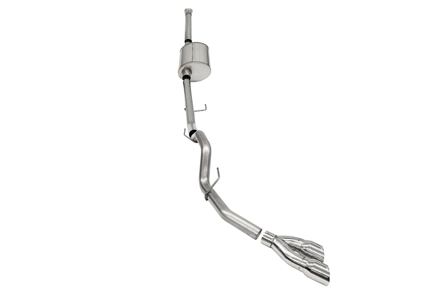 Corsa 2021-2024 Ford F-150 SuperCrew/6.5in Bed 5.0L V8 Sport Cat-Back Single Side Exit-Polished - 21160