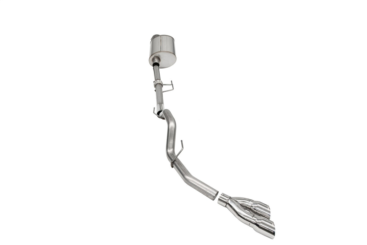 Corsa 2021-2024 Ford F-150 Regular Cab/ 8in Bed 3.5L V6 Sport Cat-Back Single Side Exit-Polished - 21163