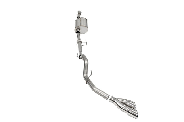 Corsa 2021-2022 Ford F-150 SuperCab/6.5in Bed 3.5L V6 Sport Cat-Back Single Side Exit-Polished - 21166