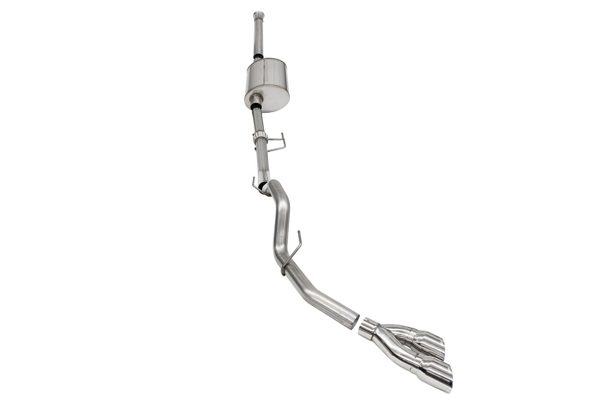 Corsa 2021-2024 Ford F-150 SuperCrew/6.5in Bed 3.5L V6 Sport Cat-Back Single Side Exit-Polished - 21169