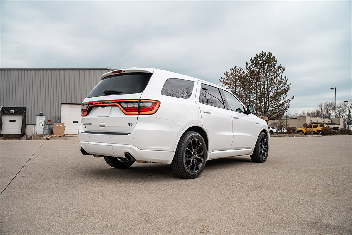 Corsa 11-23 Dodge Durango Xtreme 2.5in Cat-Back Dual Rear Exit w/ Single 4.5in Black PVD Tips - 21186BLK
