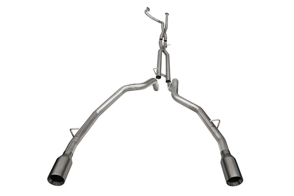 Corsa 21-22 Dodge Ram TRX Crew Cab Baja Catback Exhaust Dual Rear Gunmetal Tip - 21190GNM