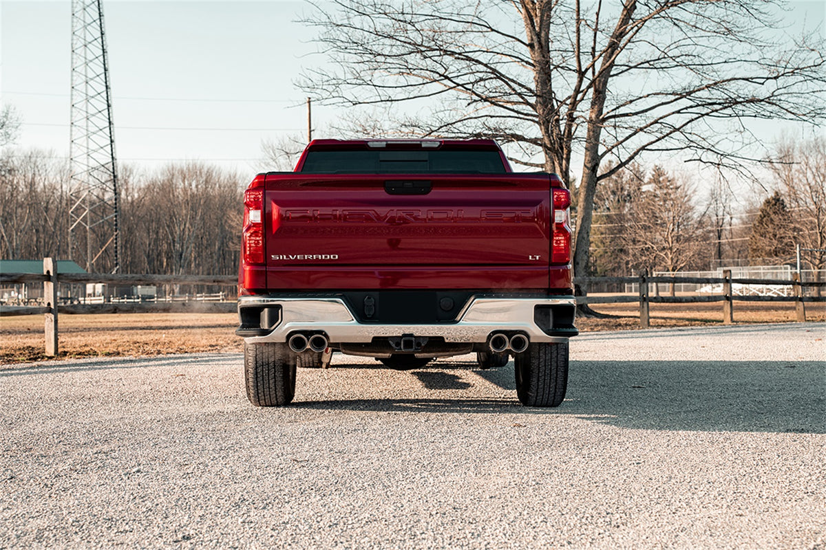 Corsa 19-23 Chevrolet Silverado 1500 5.3L 147.5in Wheel Base Cat-Back Dual Rear 4in Polish Tips - 21199