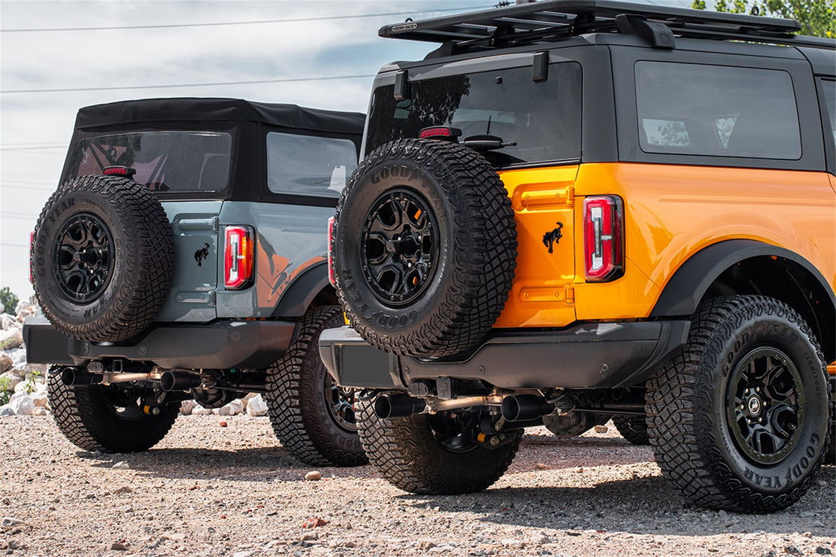 Corsa 21-24 Ford Bronco 2.3L 2-Door 2.75in Cat-Back Dual Rear Exhaust w/4in Straight-Cut Polish Tips - 21204