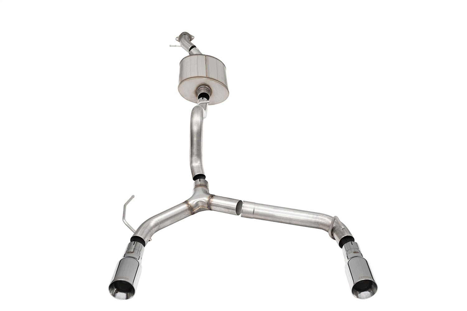Corsa 21-24 Ford Bronco 2.7L 2-Door 2.75in Cat-Back Dual Rear Exhaust w/4in Straight-Cut Polish Tips - 21208