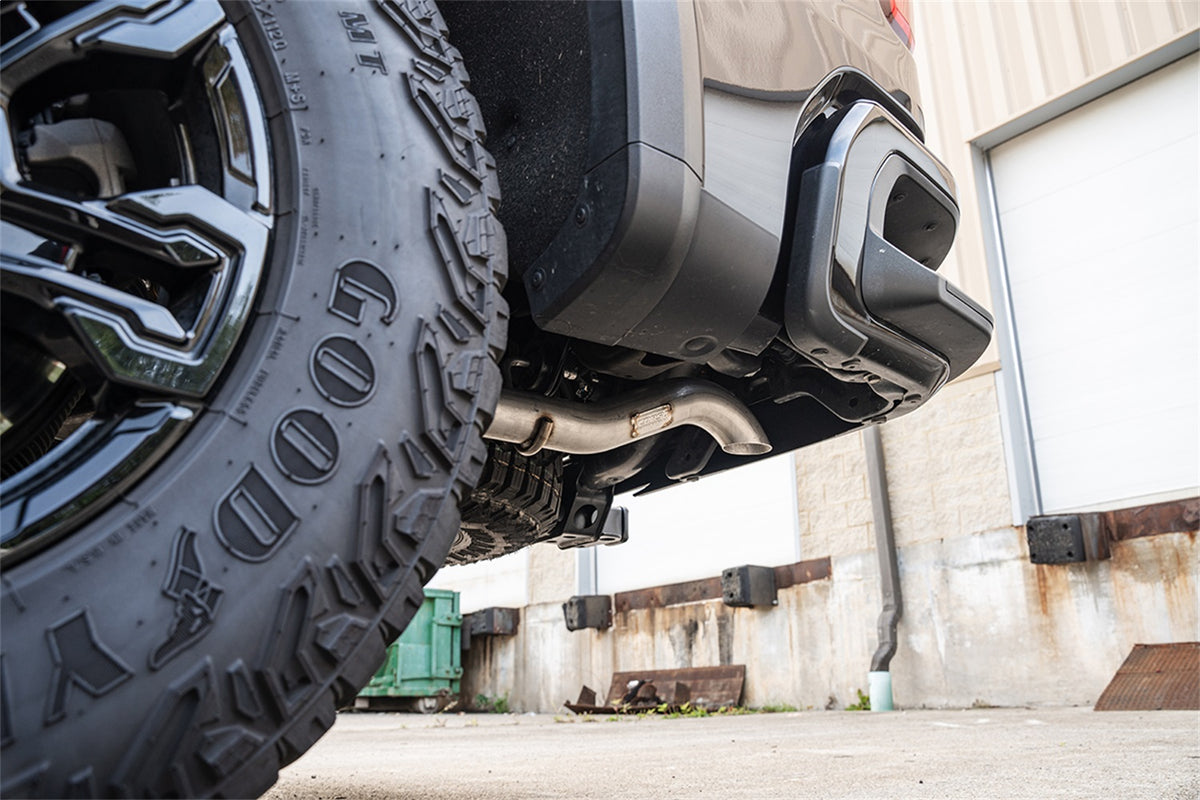 Corsa 22-23 Chevrolet Silverado 1500 Cat-Back Dual Rear Exit with Turn Down Tail Pipes - 21239