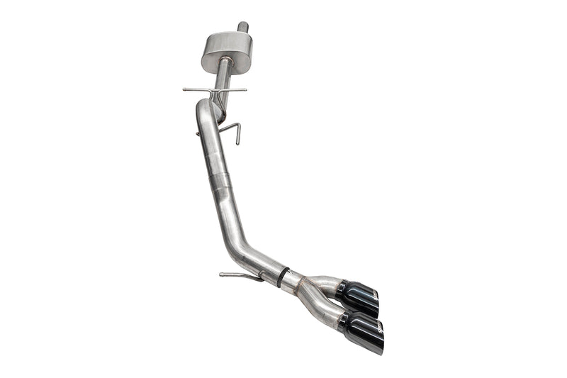 Corsa 2024-2025 Ford Ranger 3in Cat-Back Exhaust 4in Black PVD Pro-Series Slash Cut Twin Tip - 21246BLK