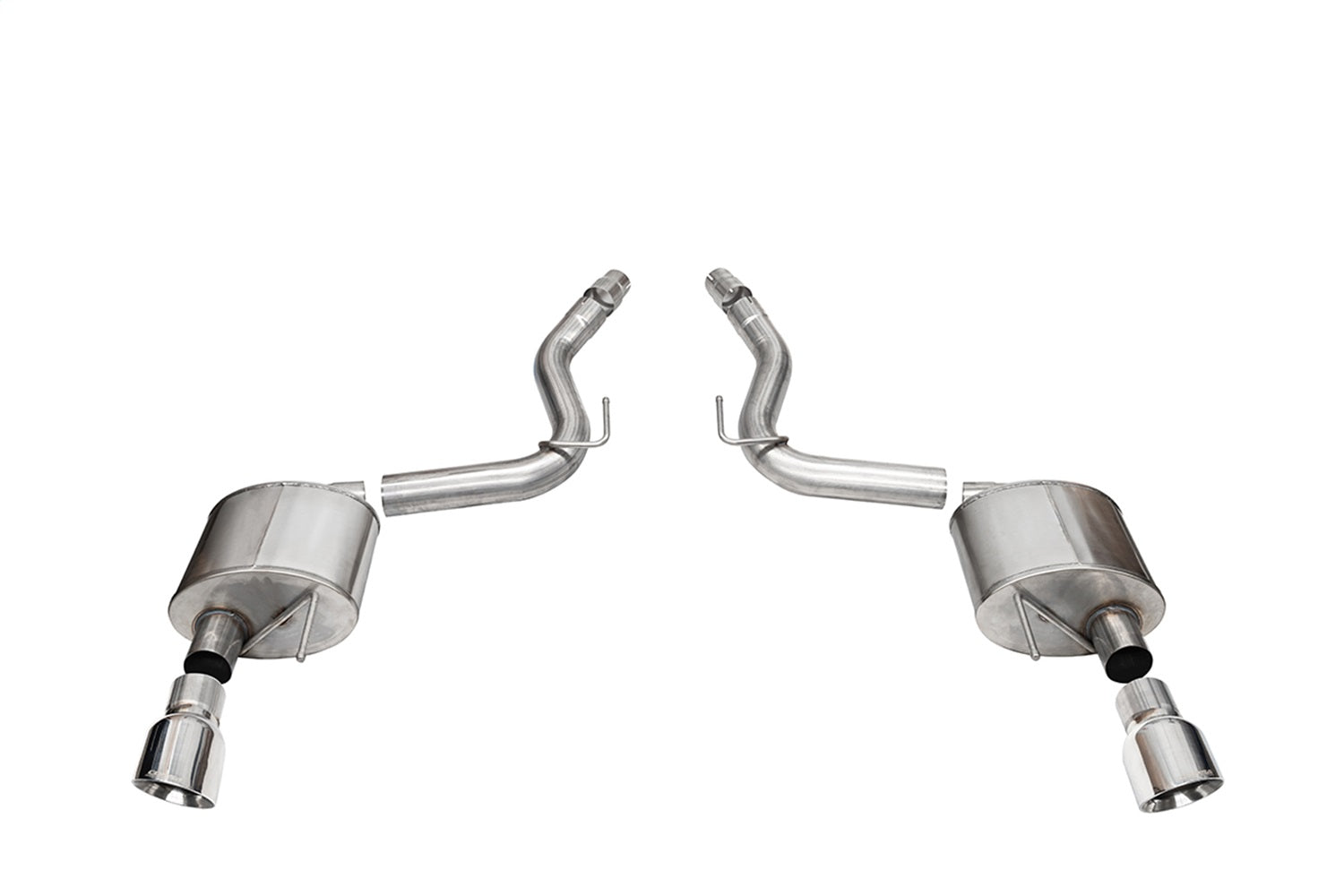 Corsa 2024-2024 Ford Mustang Sport Axle-Back Dual Rear Exit with 4.5in Polished Pro-Series Tips - 21252
