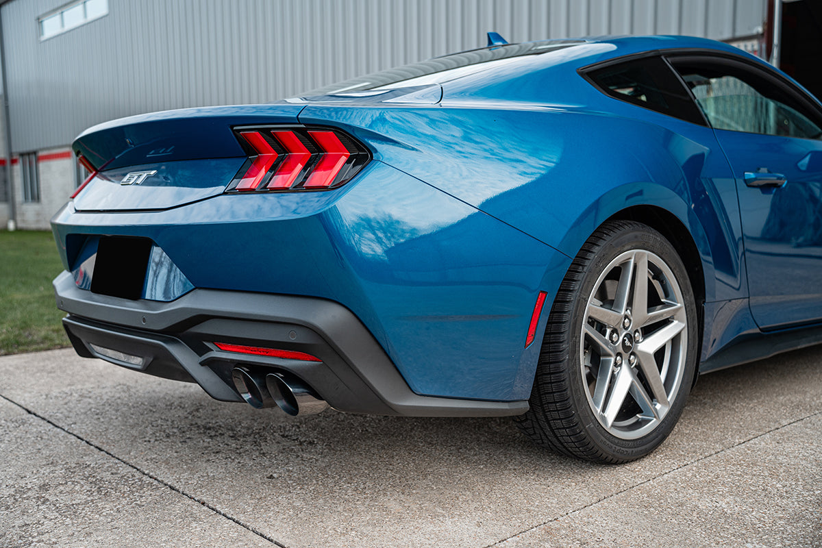 Corsa 2024-2024 Ford Mustang V8 5.0L 3in Cat-Back Exhaust System w/ Twin 4in Black Pro-Series Tips - 21259BLK
