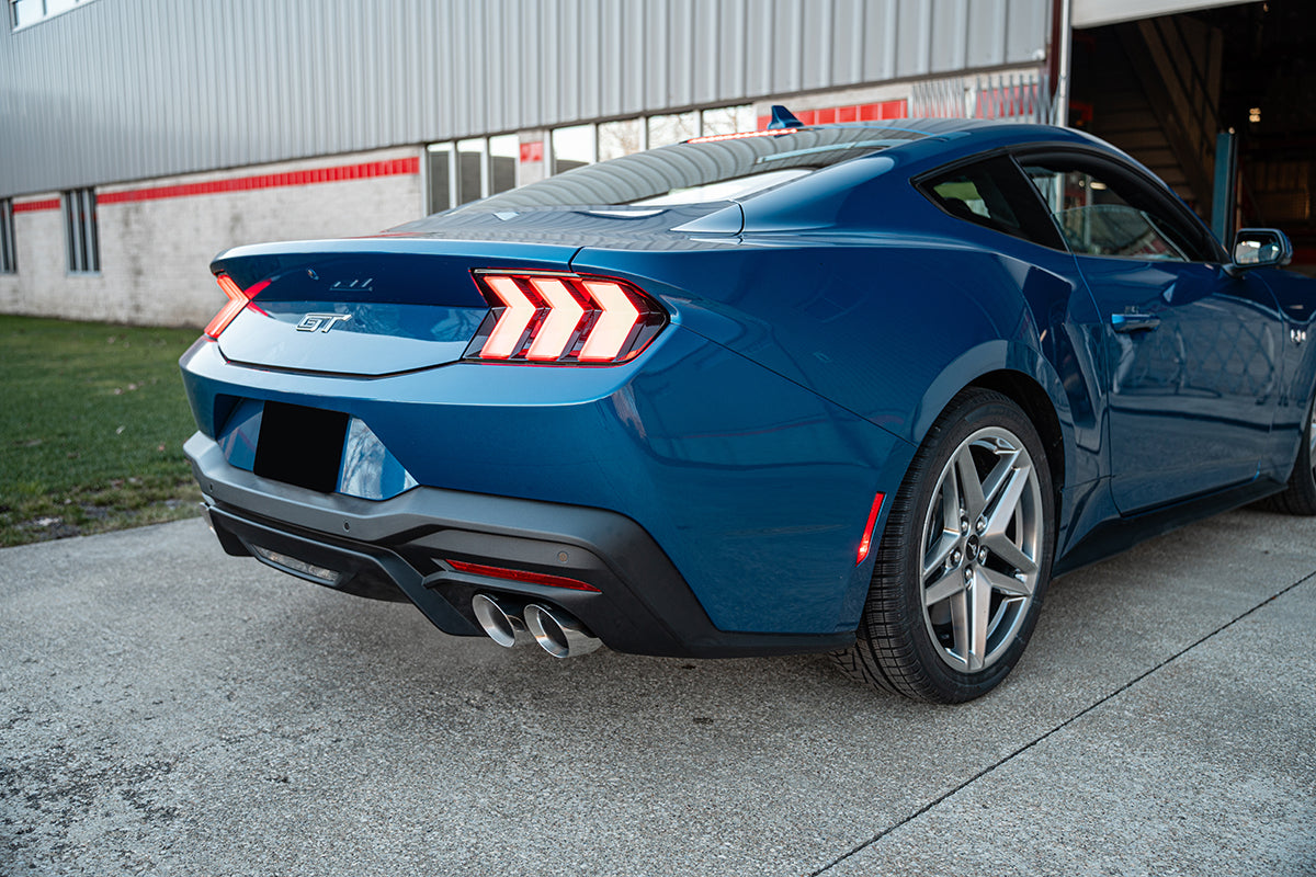 Corsa 2024 Ford Mustang V8 5.0L 3in Cat-Back Exhaust System w/ Twin 4in Polished Pro-SeriesTips - 21259