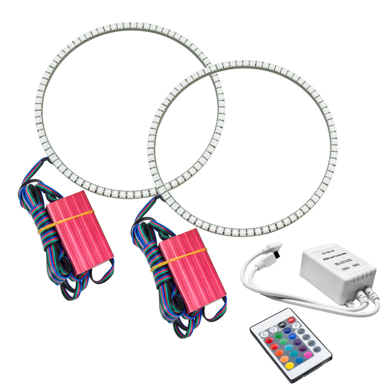 Oracle Jeep Wrangler JL/JT LED Surface Mount Headlight Halo Kit - w/ Simple Controller SEE WARRANTY - 1214-504