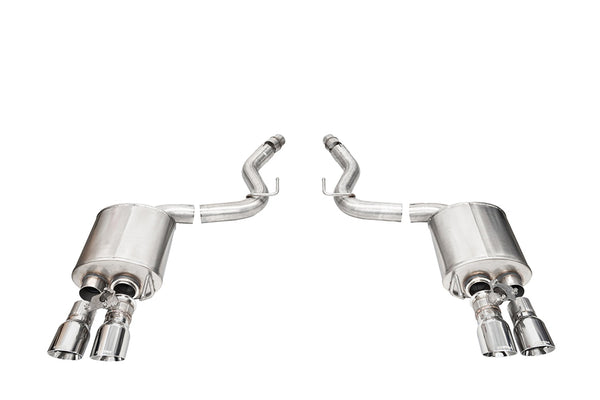 Corsa 2024 Ford Mustang V8 5.0L 3in Axle-Back Exhaust System w/ Twin 4in Polished Pro-Series Tips - 21261