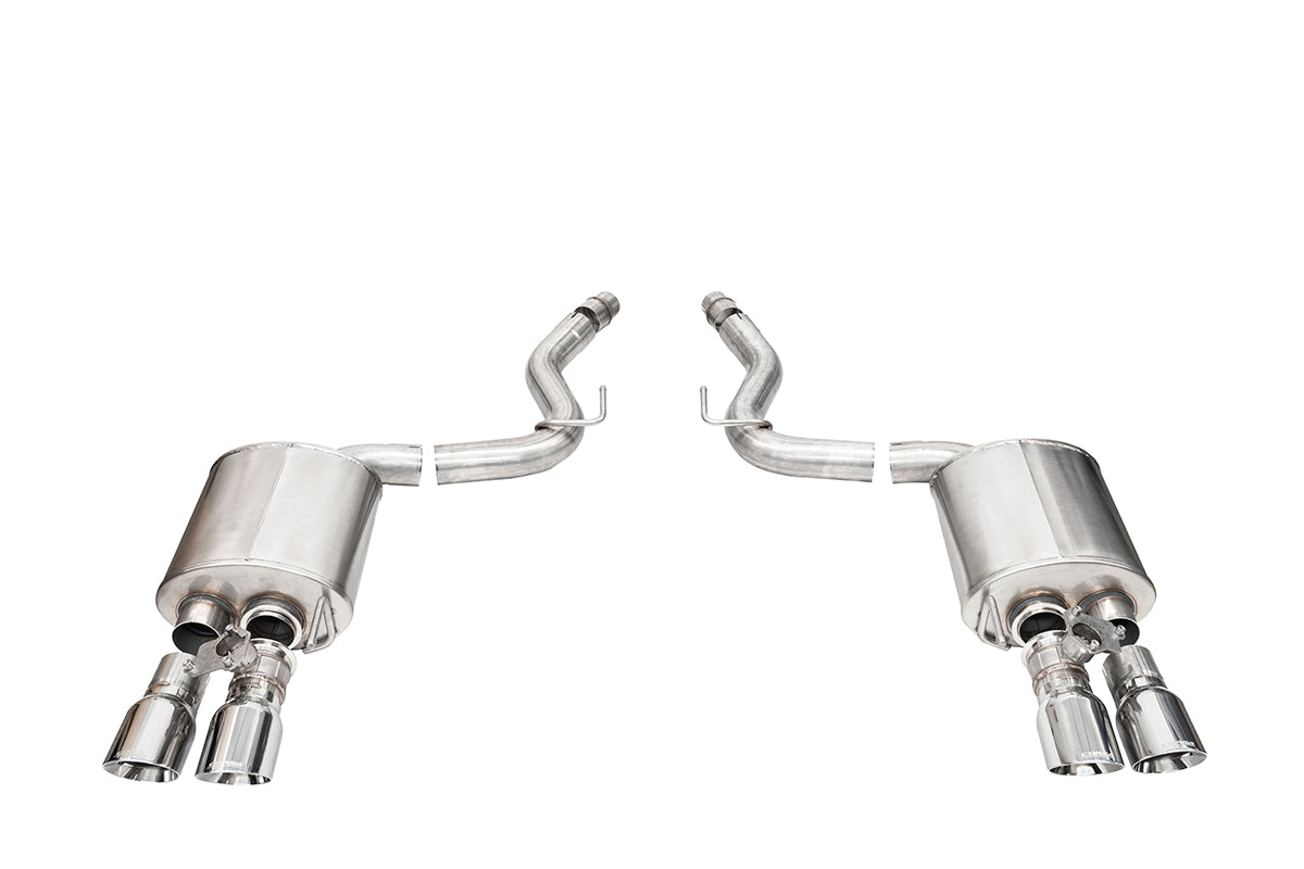 Corsa 2024 Ford Mustang V8 5.0L 3in Axle-Back Exhaust System w/ Twin 4in Polished Pro-Series Tips - 21261