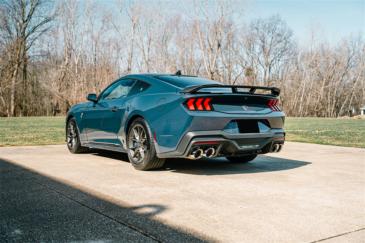 Corsa 2024 Ford Mustang Dark Horse 5.0L 3in Dual Rear Exit Axle-Back w/Twin 4.5in Polish Slash Tips - 21267