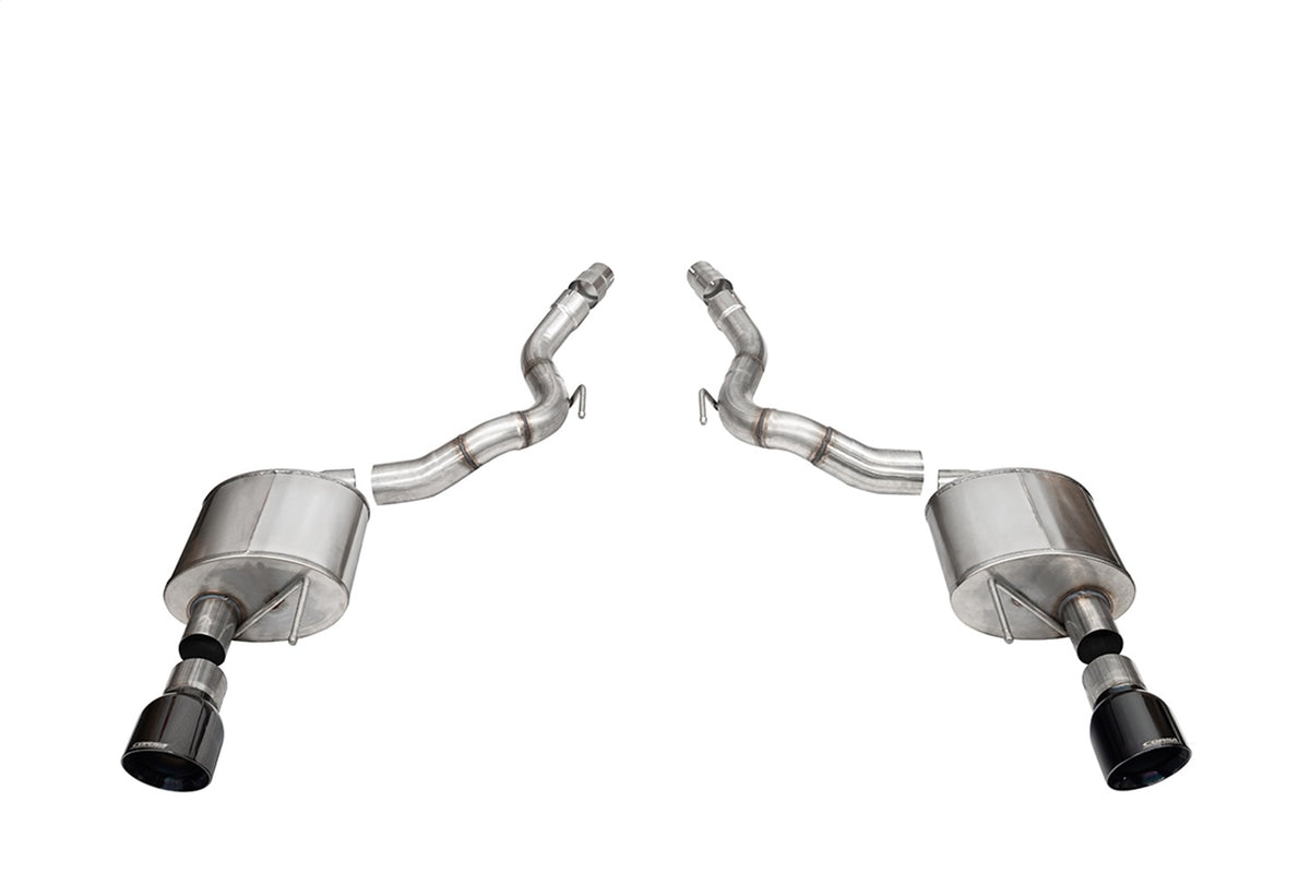 Corsa 2024 Ford Mustang GT Sport Axle-Back Dual Rear Exit with 4.5in Black PVD Pro-Series Tips - 21272BLK