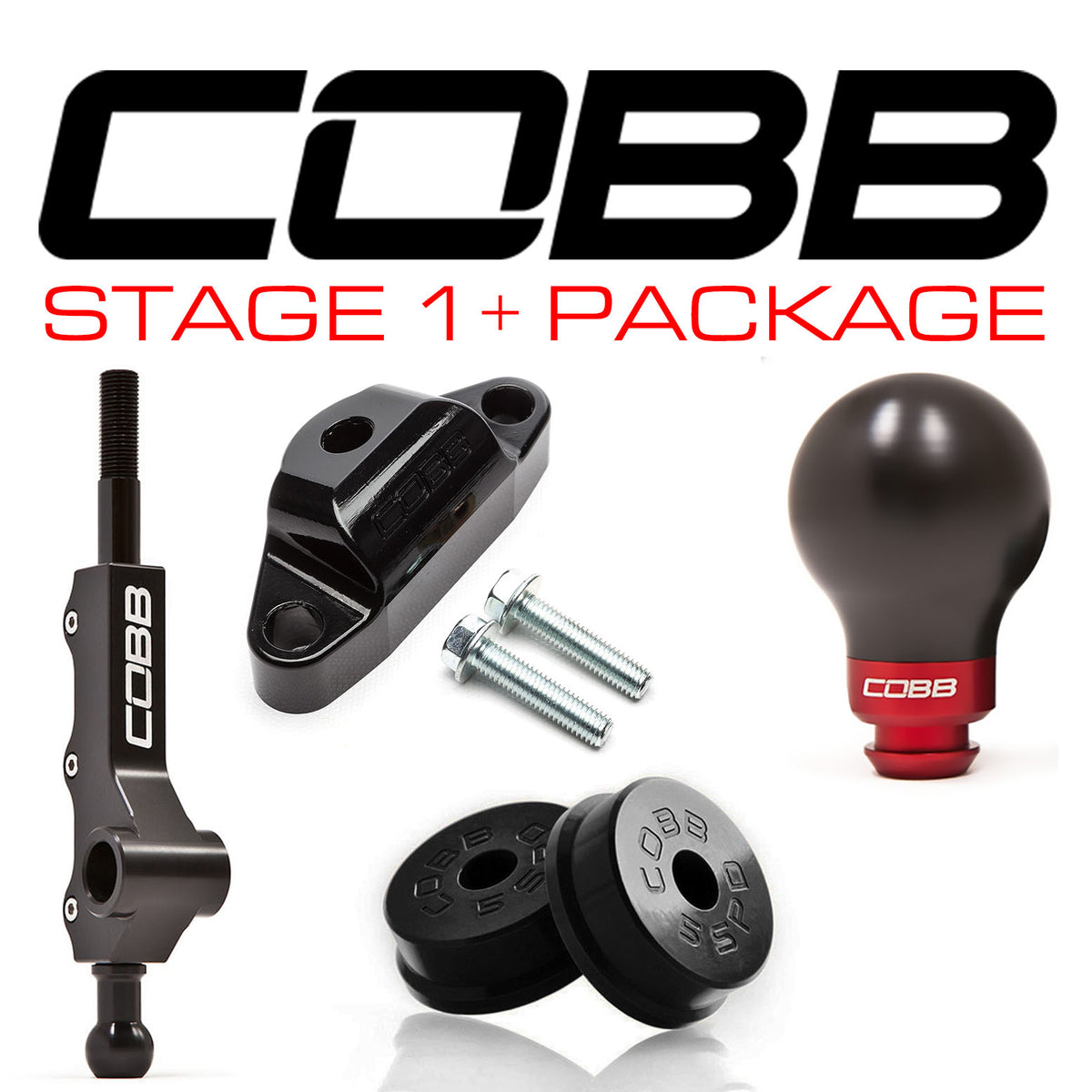 Cobb Subaru 02-07 WRX 5MT Stage 1+ Drivetrain Package w/Wide Barrel Shifter - 212X01P-BK