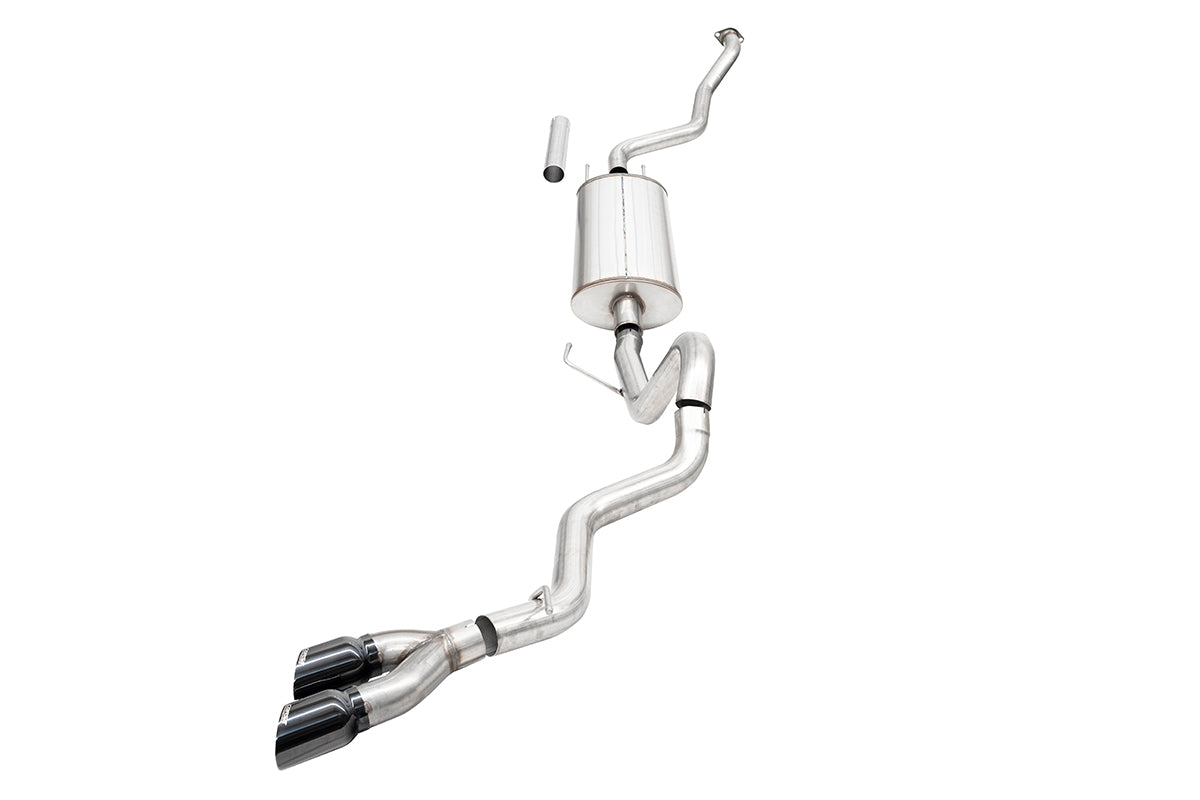 Corsa 24-25 Toyota Tacoma (2.4L Turbo) Sport Cat-Back - 4in Black Tip - 21306BLK