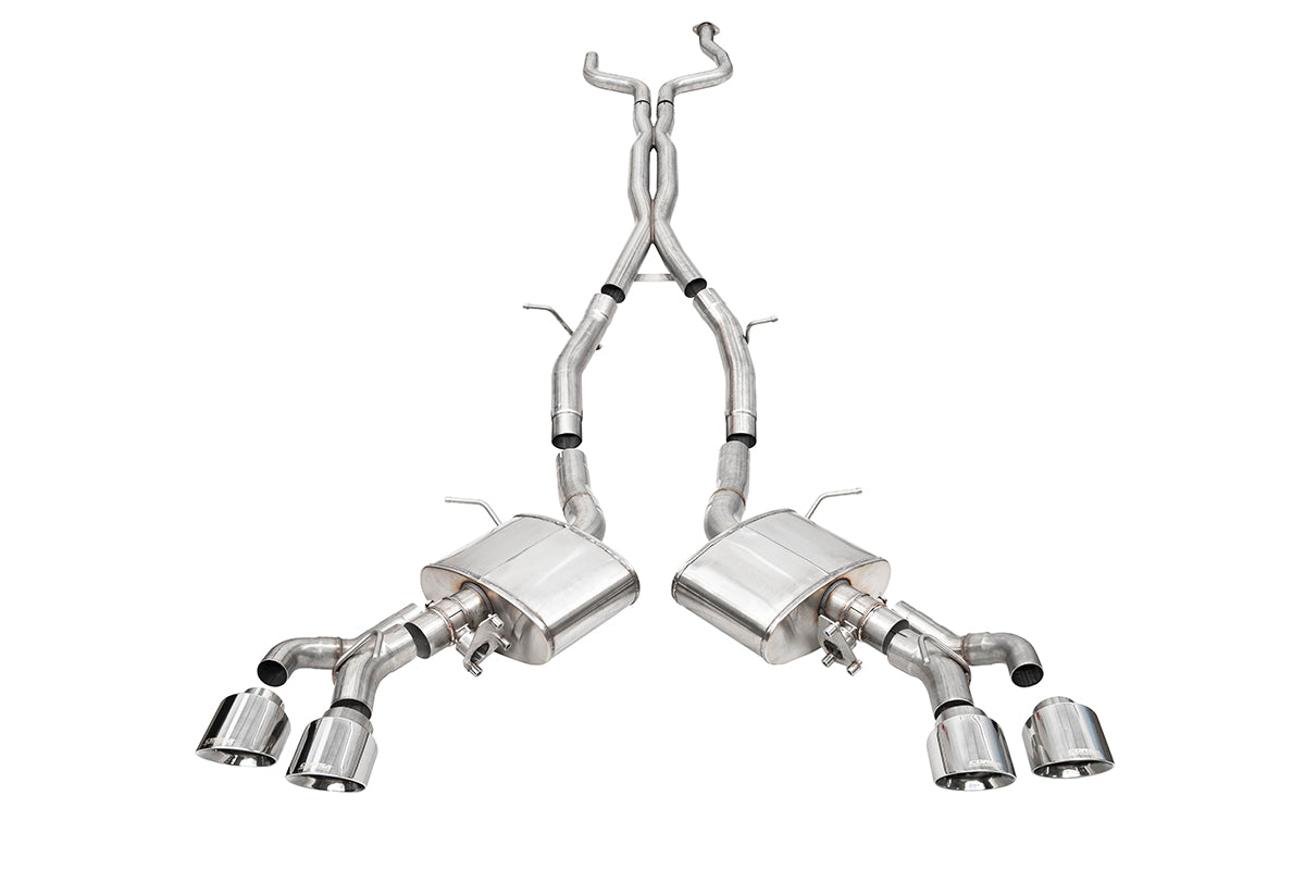 Corsa 22-25 Cadillac CT4 V Blackwing 3in Active Valve Cat-Back - 4.5in Polished Tip - 21317